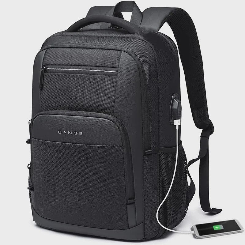 BANGE Waterdichte Laptop Rugzak 15.6 inch met USB Laadpoort - Multifunctioneel voor Reizen, School & Werk