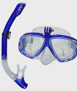 Professionele Duikset: Duikbril met GoPro Mount & All-Dry Snorkel voor Scuba Diving