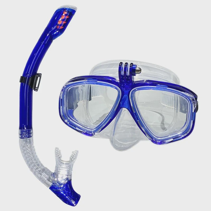 Professionele Duikset: Duikbril met GoPro Mount & All-Dry Snorkel voor Scuba Diving