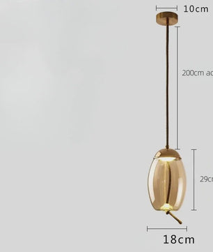 Moderne Glazen LED Hanglamp - Stijlvolle Verlichting voor Woonkamer, Keuken & Bar