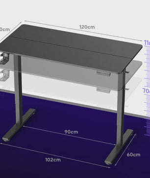 Elektrisch Verstelbaar Bureau met Geheugenfunctie - Ergonomisch Thuiswerk Bureau