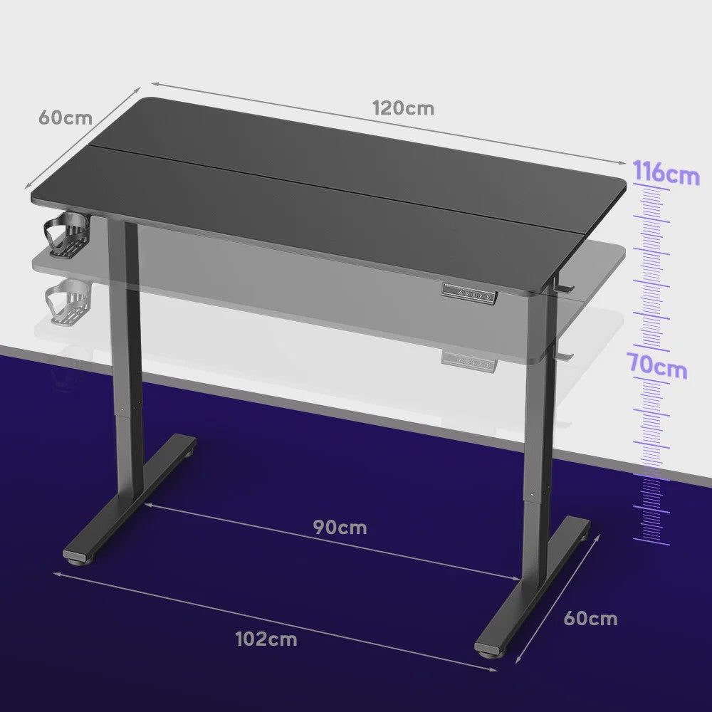 Elektrisch Verstelbaar Bureau met Geheugenfunctie - Ergonomisch Thuiswerk Bureau