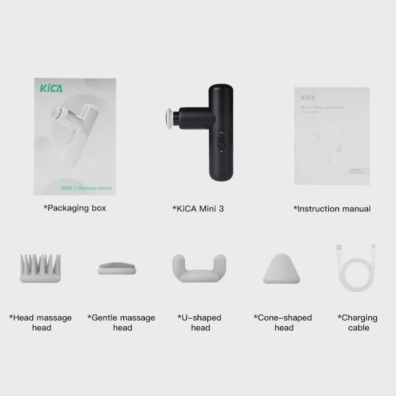 Kica Mini 3 Massage Gun: Compacte Krachtpatser voor Spierherstel en Ontspanning
