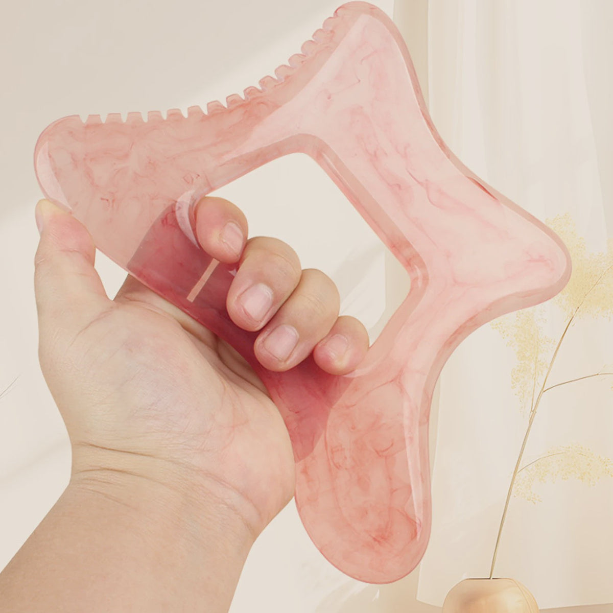 Grote Resin Gua Sha Schraper voor Lichaam en Gezicht - Lymfedrainage & Cellulitis Massage