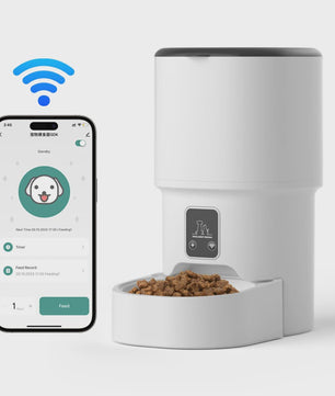 4L Slimme Voerautomaat voor Katten & Honden met WiFi - Tijdsgestuurd & Gekwantificeerd Voeren