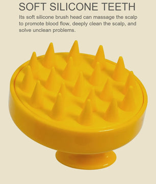 Siliconen Hoofdmassage Borstel - Zachte Scalp Massager voor Shampoo & Ontspanning