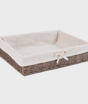 Handgemaakte Rotan Opbergmand Rechthoekig - Bohemian Stijl