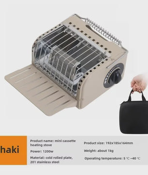 Compacte Draagbare Camping Gas Kachel & Verwarming - Multifunctioneel