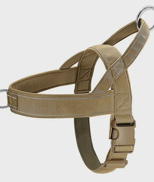 Tactisch Anti-Trek Hondentuig - Verstelbaar 1000D Nylon Vest met Handvat voor Grote Honden, Outdoor Training & Reflecterend