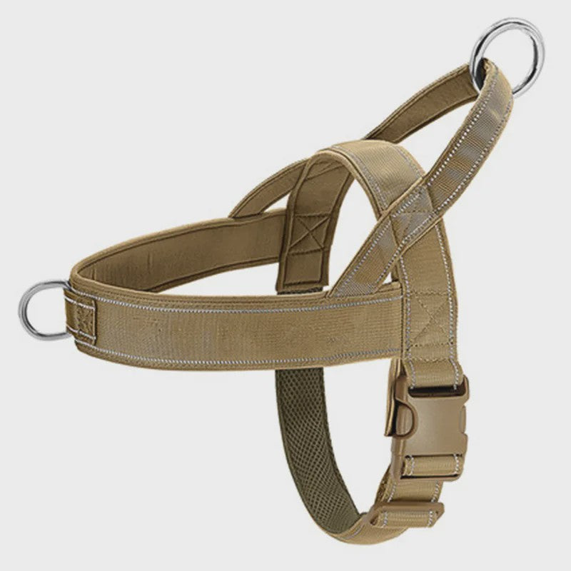 Tactisch Anti-Trek Hondentuig - Verstelbaar 1000D Nylon Vest met Handvat voor Grote Honden, Outdoor Training & Reflecterend