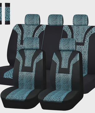 Luxe Leopard Print Autostoelhoes - Universeel & Winterklaar
