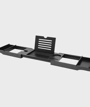 Verstelbare Badkuip Tray met Wijnglas & Tablet Houder - Luxe Bad Accessoire Organizer