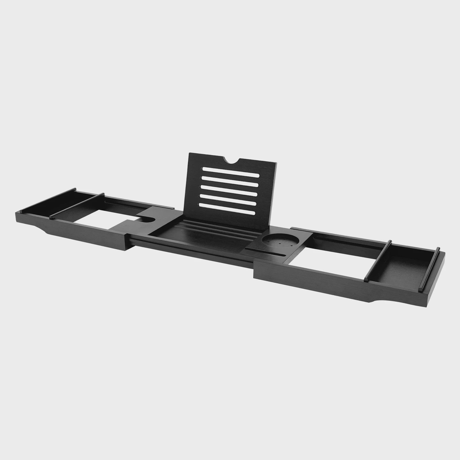 Verstelbare Badkuip Tray met Wijnglas & Tablet Houder - Luxe Bad Accessoire Organizer