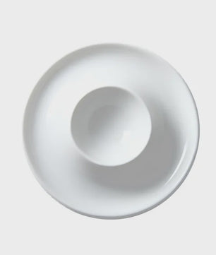 Set van 4 Luxe Porseleinen Eierdopjes - Stapelbaar & Elegant voor Ontbijt