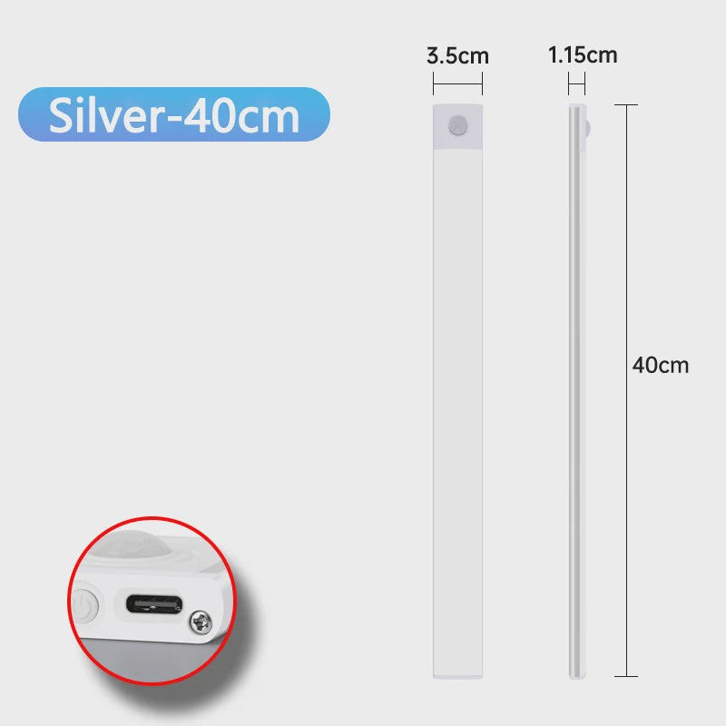 Draadloze LED Lamp met Bewegingssensor - USB Oplaadbaar voor Kast, Keuken & Slaapkamer
