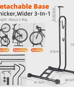 WEST BIKING 3-in-1 Fiets Parkeer- en Ondersteuningsstandaard - Universeel voor MTB & Racefiets