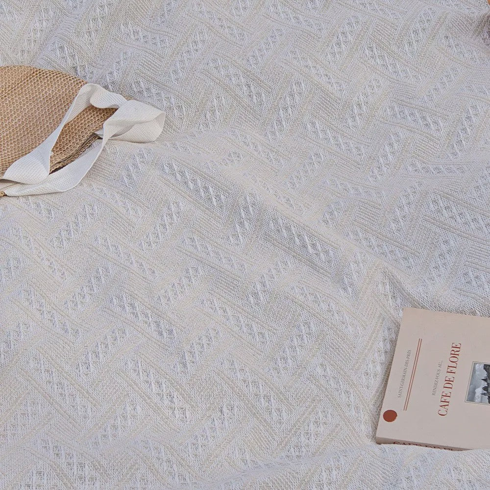 Boho Gebedskleed & Picknickkleed - Katoen Blend met Franje, Ideaal voor Yoga, Meditatie en Ramadan