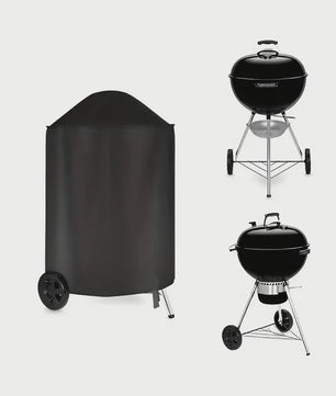 Zware Kwaliteit BBQ Hoes voor Ronde Houtskool Grills - Waterdicht & Winddicht