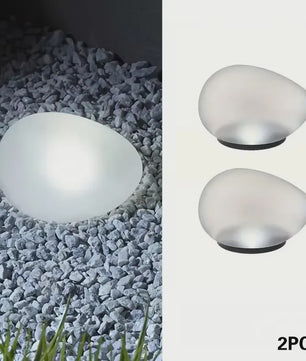 Solar Tuinlamp Steen - Decoratieve LED Verlichting voor Buiten