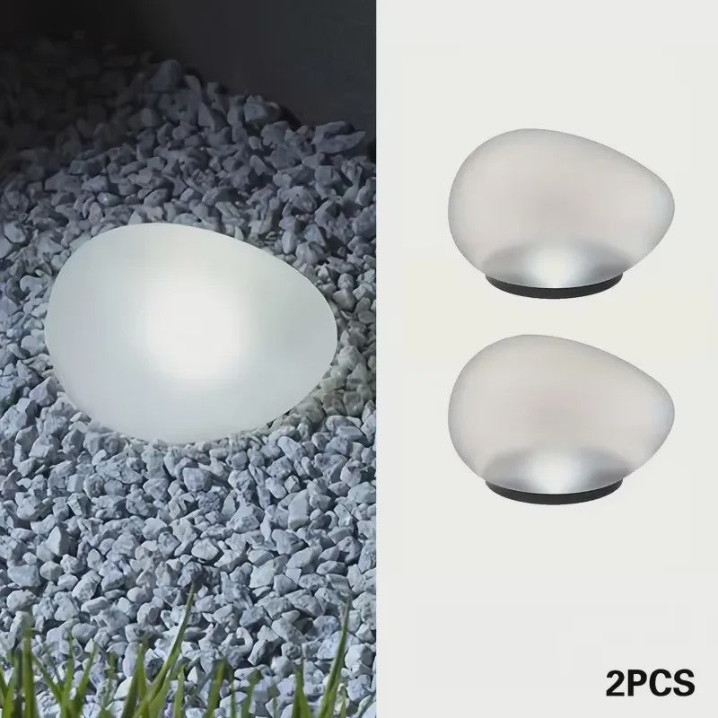 Solar Tuinlamp Steen - Decoratieve LED Verlichting voor Buiten