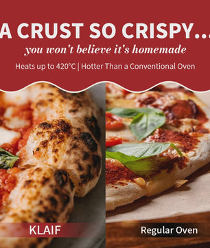 Klaif Elektrische Pizzaoven 420℃ - Snel, Crispy Pizza's in 10 Minuten