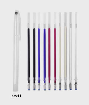 Set van 10 Hitte-uitwisbare Stoffen Markers - Perfect voor Naaien en Knutselen