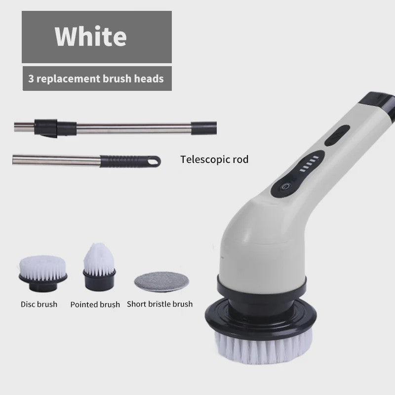 Elektrische Schoonmaakborstel 9-in-1: Krachtige Spin Scrubber voor Huis en Keuken