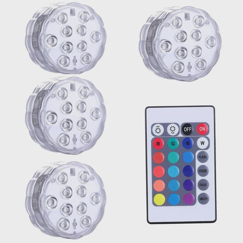 Waterdichte LED Verlichting met Afstandsbediening - Sfeer voor Onderwater & Decoratie
