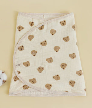 Zachte Katoenen Baby Swaddle Wrap (0-6 mnd) - Anti-schrik slaapwikkel voor pasgeborenen