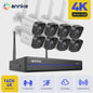 Annke 8MP Draadloos CCTV Systeem: 16-Kanaals NVR, 4K PoE WiFi Camera's met Tweeweg Audio