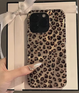 Transparant Leopard Print Hoesje voor Diverse iPhone Modellen - Schokbestendig Siliconen Cover