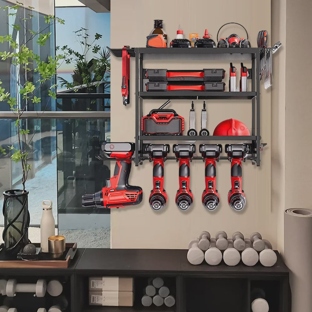 Robuuste Metalen Wand Organizer voor Garage & Werkplaats - Gereedschapshouder
