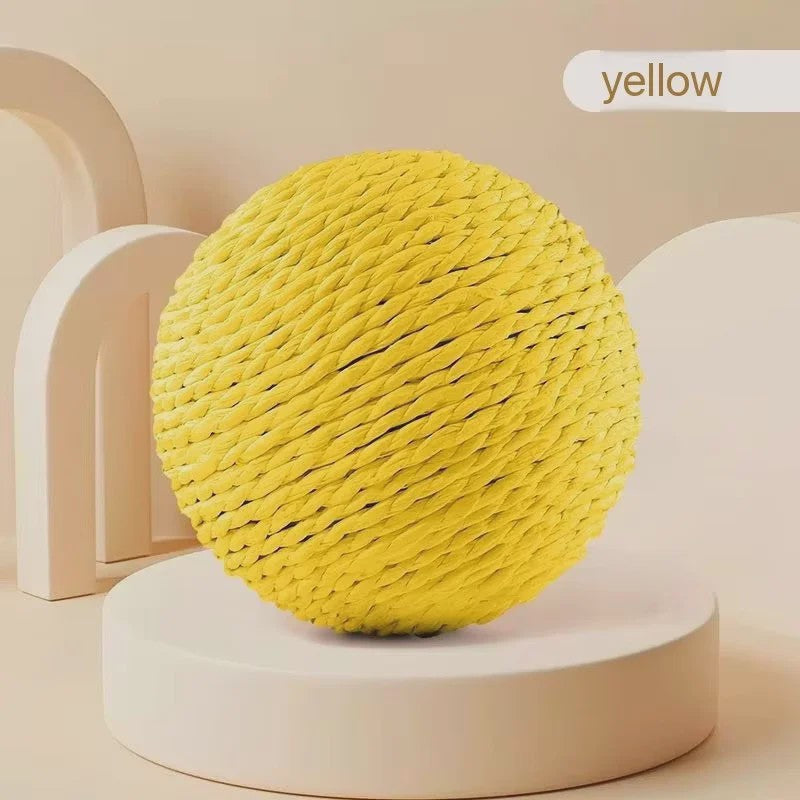 Grote Sisal Kattenbal: Interactief Krab-, Kauw- en Tandspeeltje voor Uren Speelplezier