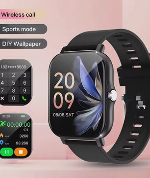 Lenovo Smartwatch 1.83'' - Waterdicht, Fitness Tracker, Bellen & Gezondheidsmonitor (iOS/Android)