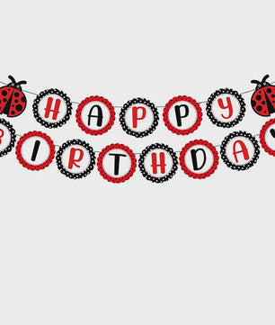 24x Lieveheersbeestje Cupcake Toppers - Rood met Zwarte Stippen - Feestdecoratie