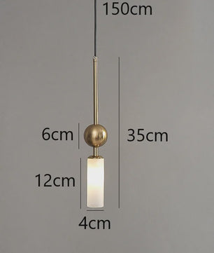 Luxe Scandinavische Hanglamp Goud/Zwart met Glas - Sfeervolle Verlichting voor Eetkamer, Slaapkamer of Nachtkastje
