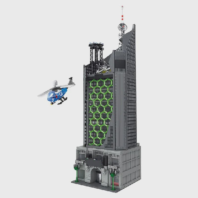 Oscorp Tower Bouwstenen Model Kit met Verlichting - 6375 Delen - Creatief Speelgoed
