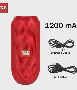 Draagbare Bluetooth Speaker T&G TG117 - Waterdicht, TWS Stereo Geluid & FM Radio