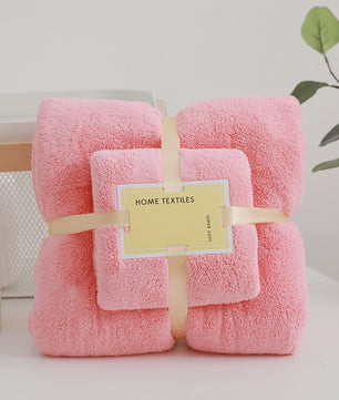 Luxe 2-delige Badhanddoeken Set - Super Zacht, Zeer Absorberend & Sneldrogend Koraalfluweel voor Volwassenen, Hotel & Spa