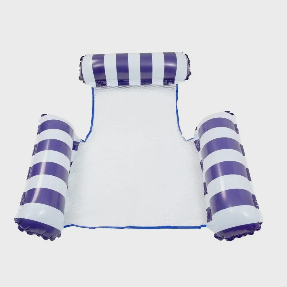 Opblaasbare Watermat & Relaxstoel met Rugleuning - Zomerse Zwembad & Vakantie Fun