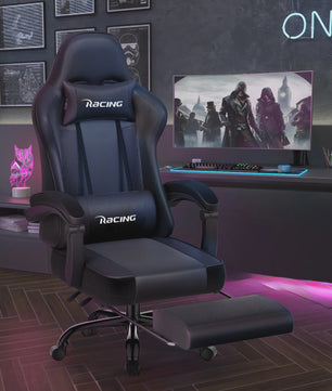 Ergonomische Gaming Stoel met Voetensteun, Hoofd- en Lendesteun | Max 150kg