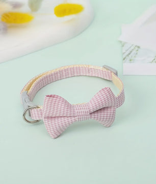 Verstelbare Katoenen Honden- en Kattenband met Strikje - Perfect voor Feestelijke Gelegenheden en Dagelijks Gebruik