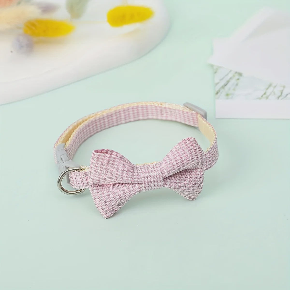 Verstelbare Katoenen Honden- en Kattenband met Strikje - Perfect voor Feestelijke Gelegenheden en Dagelijks Gebruik