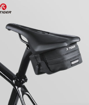 X-TIGER Mini Fietszadel Tas 0.7L - Waterdichte & Reflecterende Onderzadel Gereedschapstas voor MTB/Racefiets