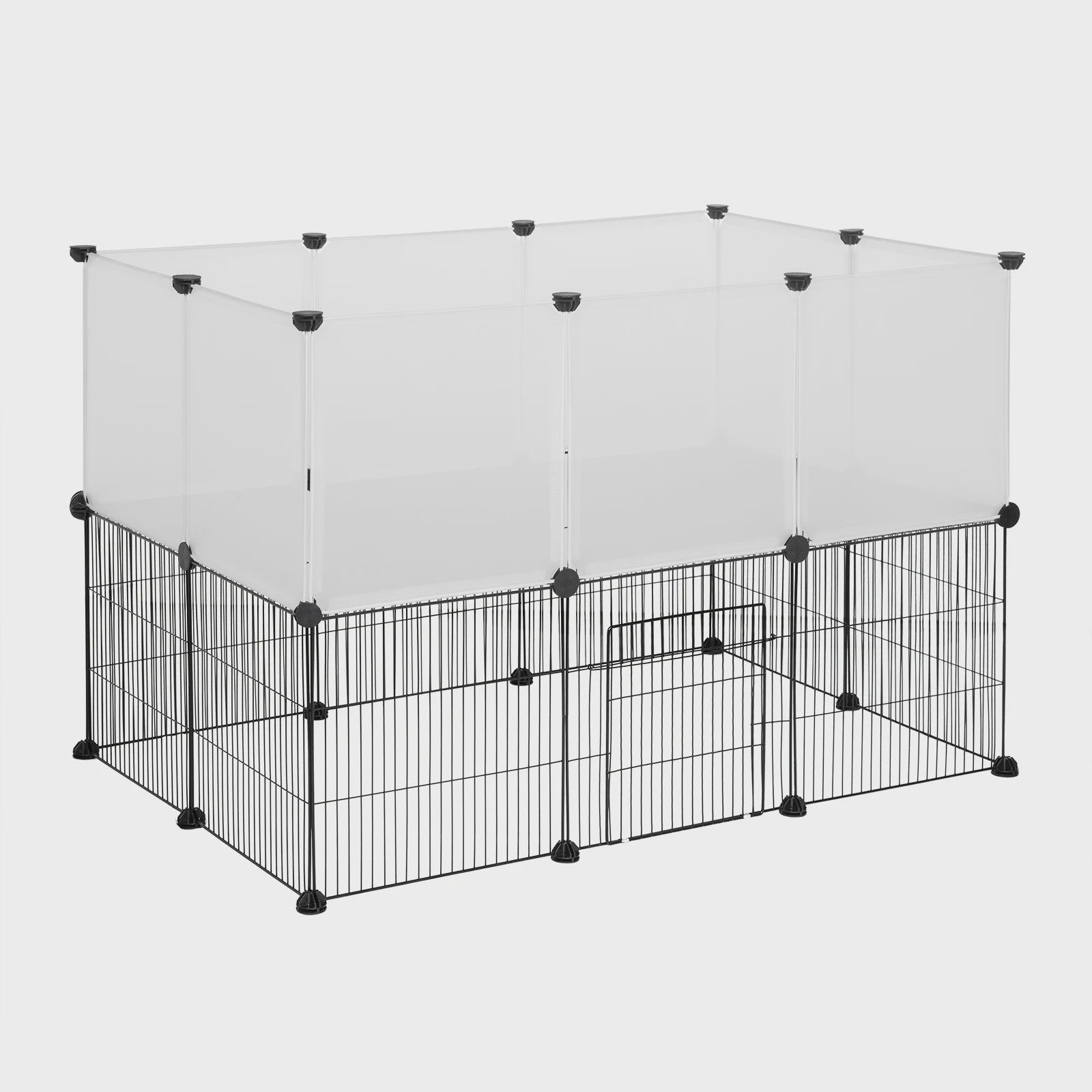 EUGAD Dierenren | Ruim Speelverblijf voor Konijnen, Katten, Puppies & Kleine Huisdieren | Buiten & Binnen Gebruik