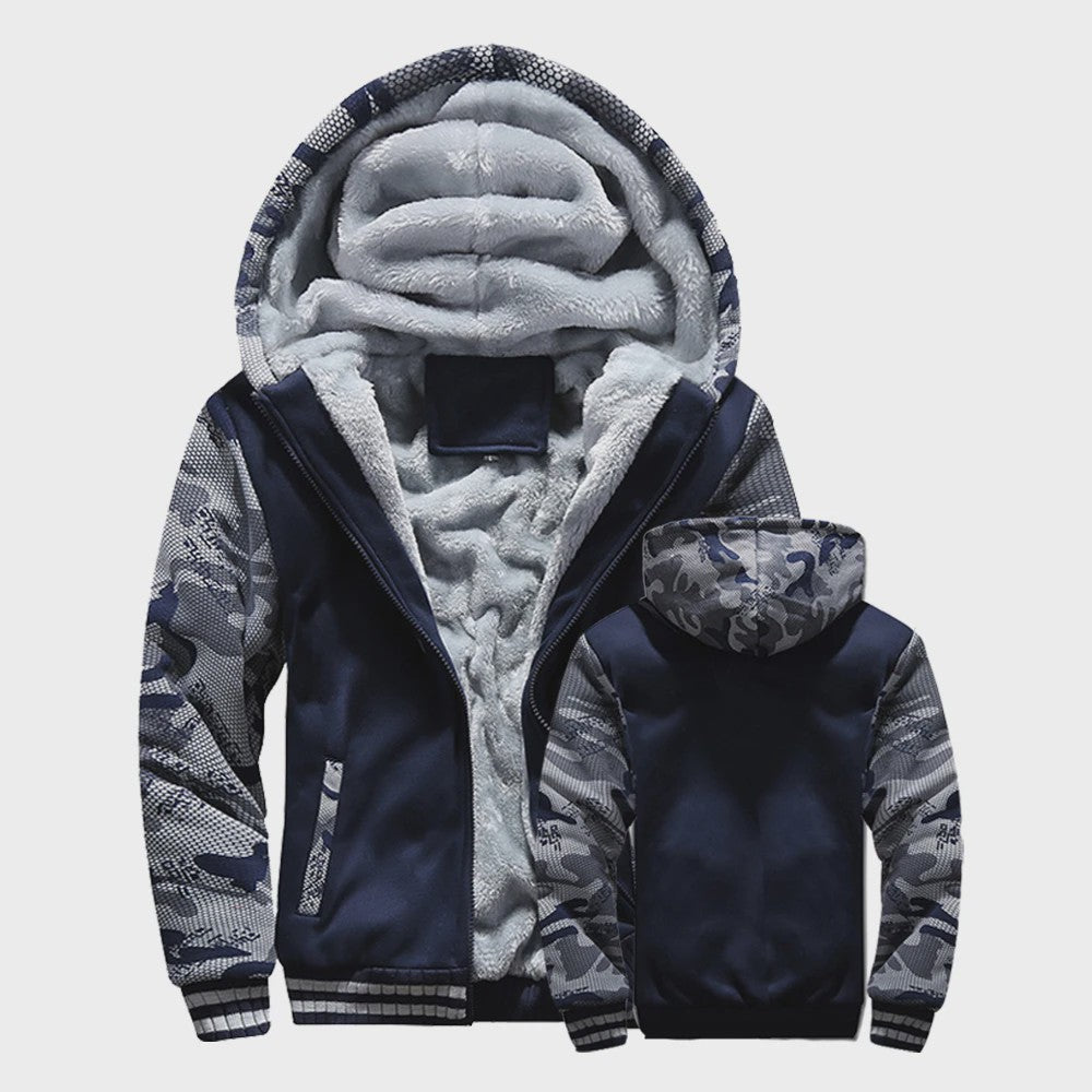Warme Heren Winterjas met Fleece Voering en Capuchon - Casual Sportief Buitenjack