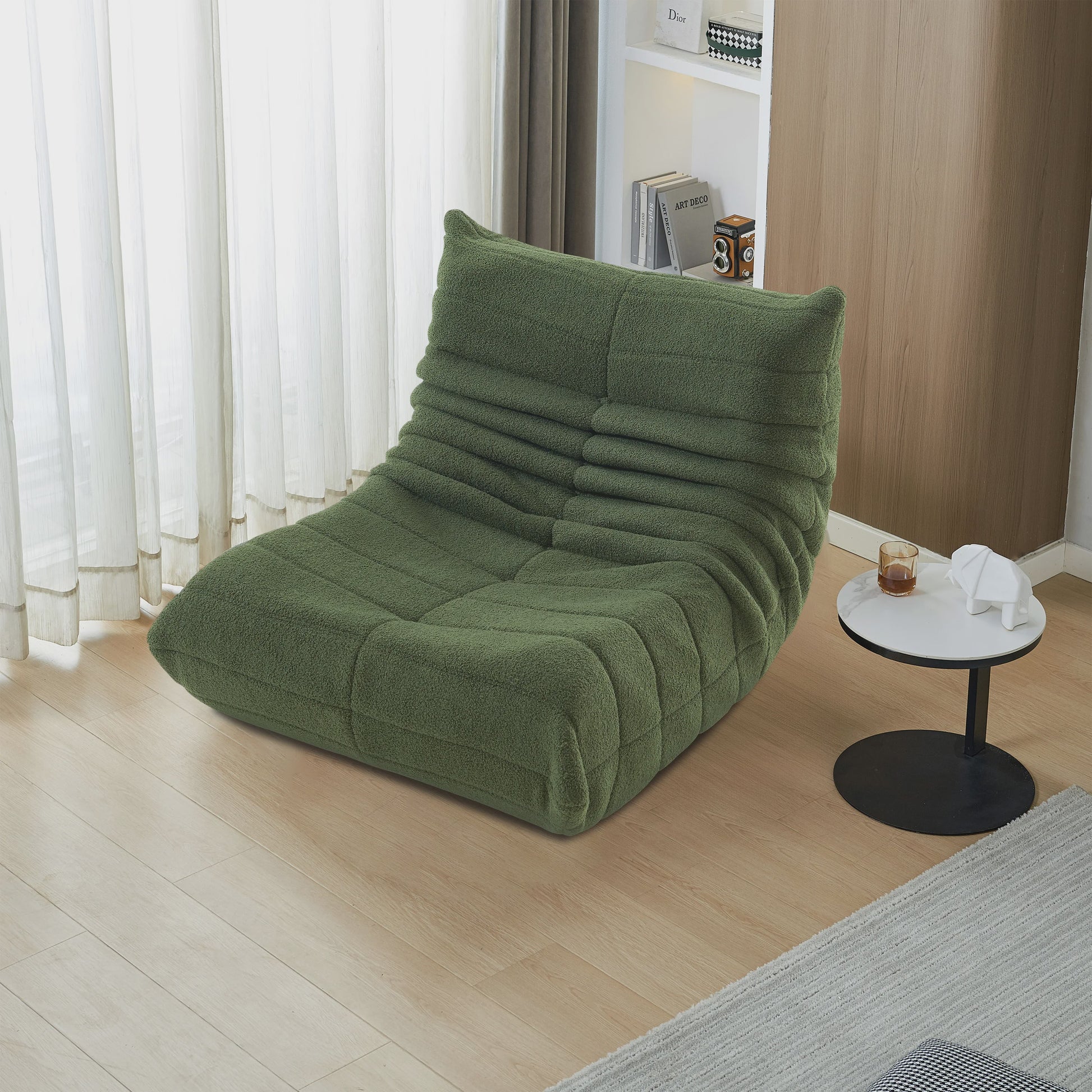 XXL Design Beanbag van Lamswol - Comfortabele Zitzak als Sofa, Fauteuil of Vloerkussen