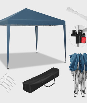 WOLTU Pop-Up Pagodetent 3x3m - Waterdicht & UV-beschermend - Partytent, Tuinpaviljoen, Feesttent