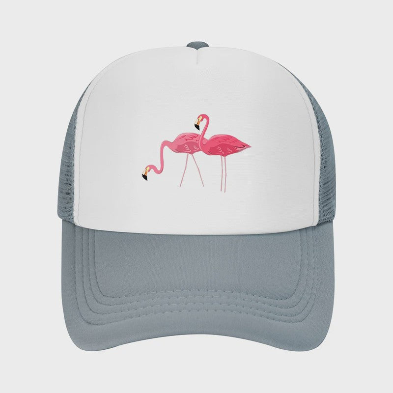 Unisex Petten met Flamingo Print - Ademend en Zonwerend