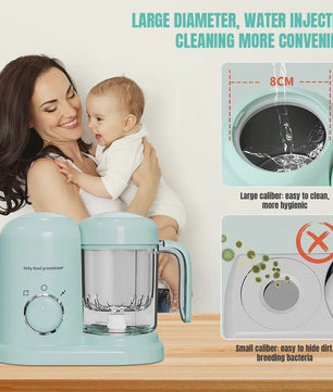Multifunctionele Babyvoeding Maker: Stomen, Mixen, Verwarmen & Ontdooien